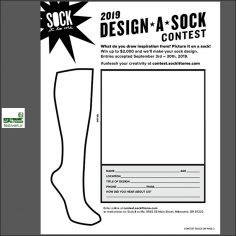 فراخوان رقابت بین المللی طراحی جوراب Sock It to Me ۲۰۱۹